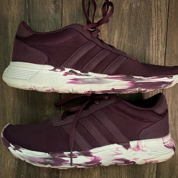 Purple Adidas sneakers size 9 - Picture 2 of 5